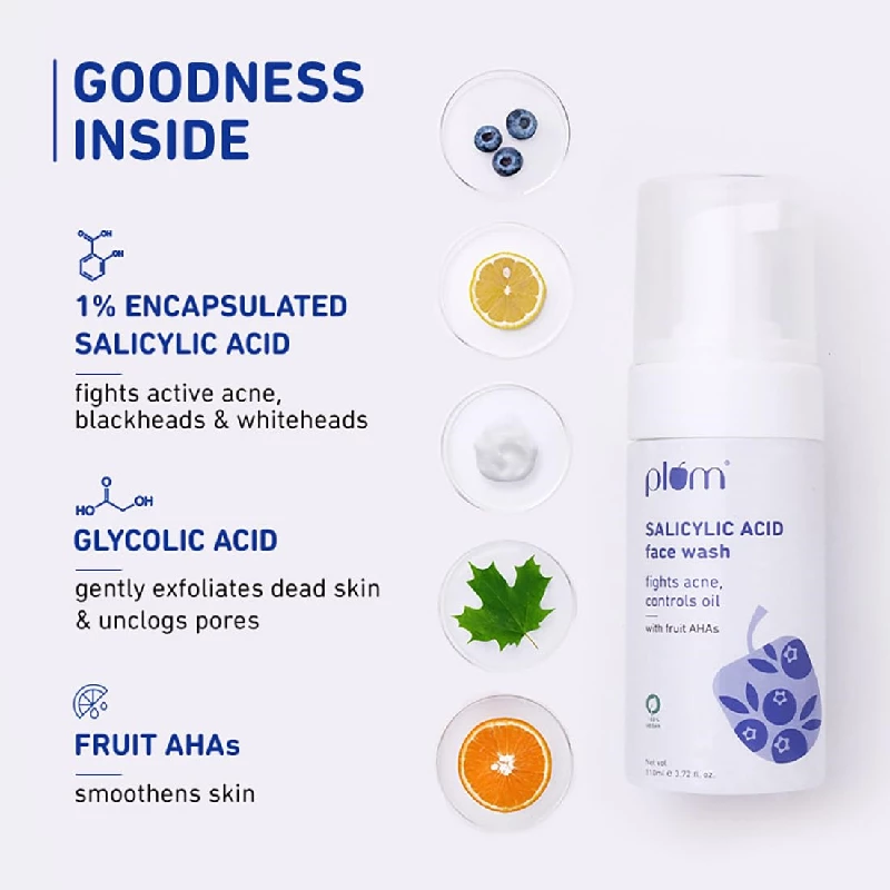 Plum Encapsulated Salicylic Acid Foaming Face Wash, 110 ml-4.webp